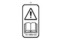 PLACARD F.OPERATION MANUAL
